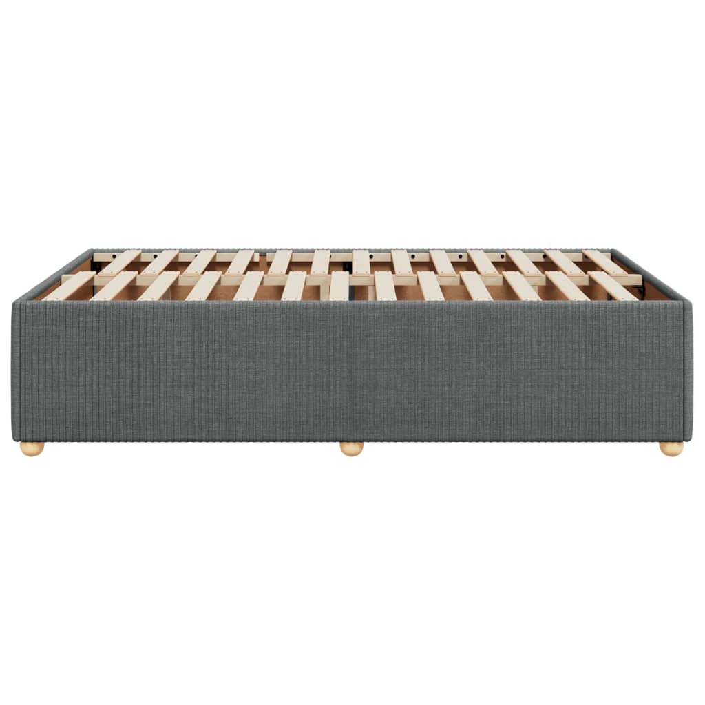 Cadru de pat, gri închis, 120x190 cm, material textil GartenMobel Dekor