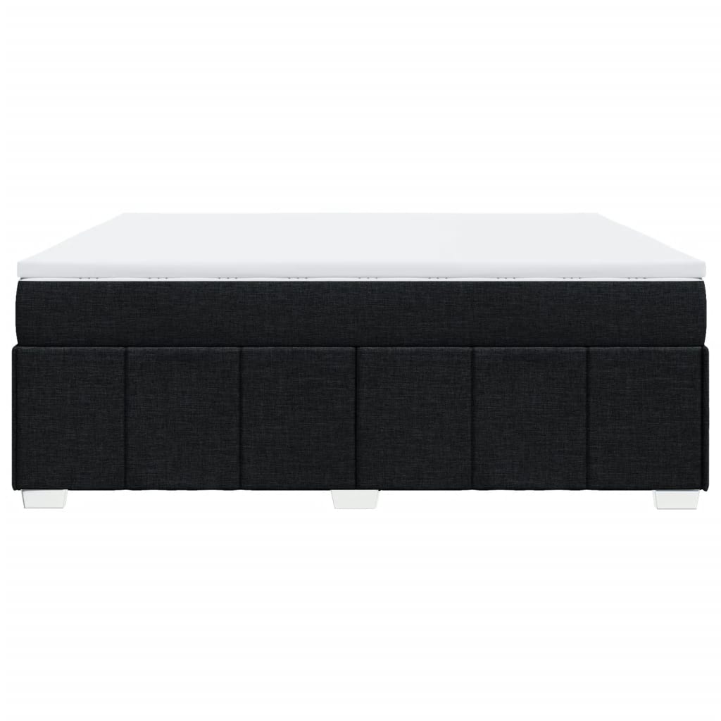 Pat box spring cu saltea, negru, 180x200 cm, catifea GartenMobel Dekor