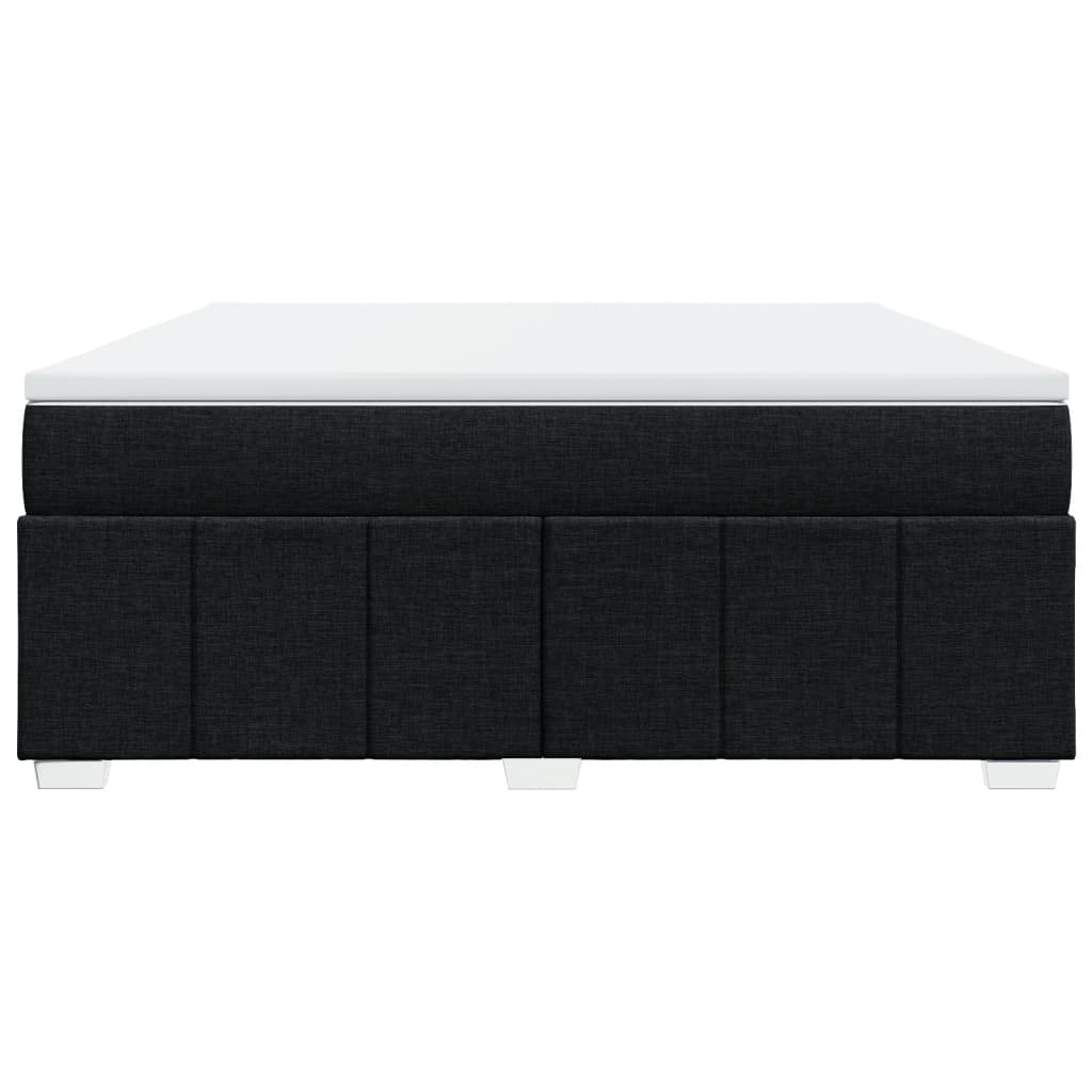 Pat box spring cu saltea, negru, 180x200 cm, catifea GartenMobel Dekor