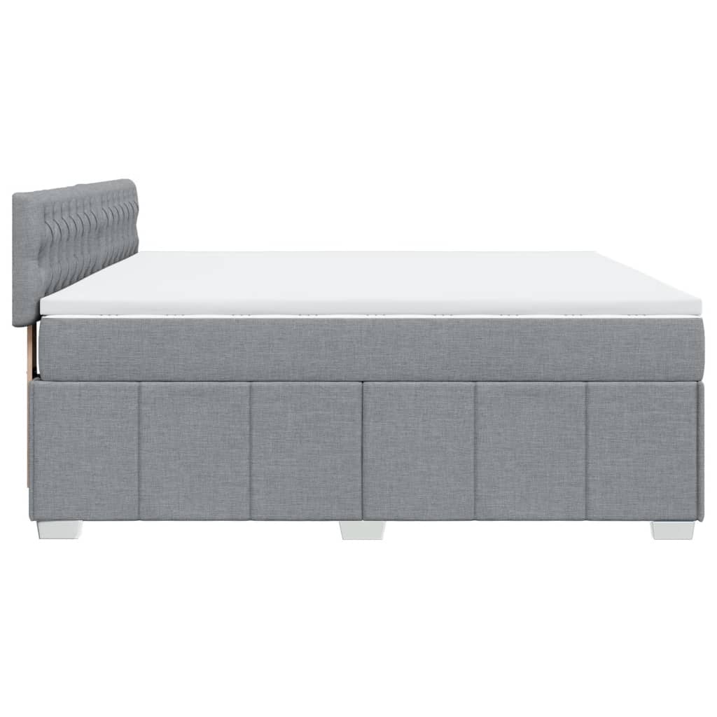 Pat continental, gri deschis, 180x200 cm, material textil GartenMobel Dekor
