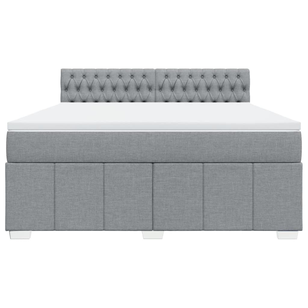 Pat continental, gri deschis, 180x200 cm, material textil GartenMobel Dekor