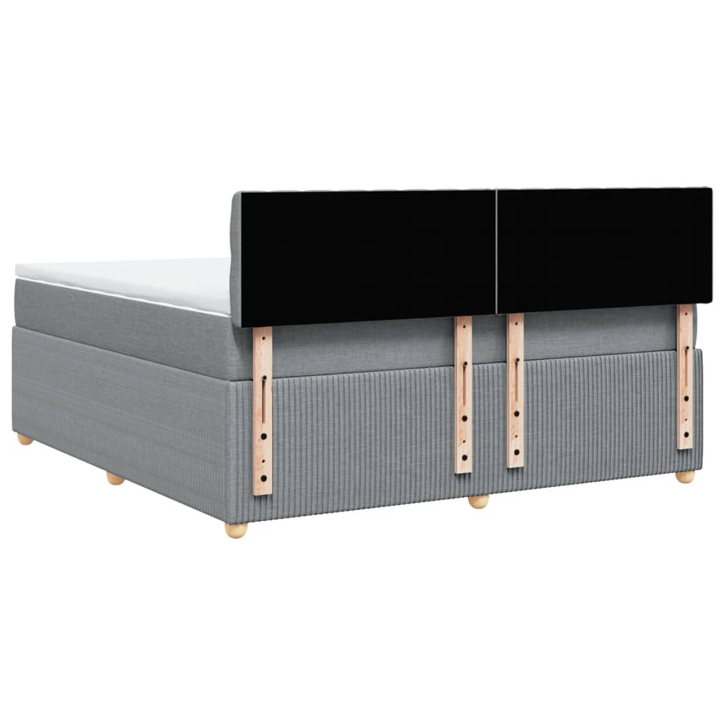 Pat continental, gri deschis, 180x200 cm, material textil GartenMobel Dekor