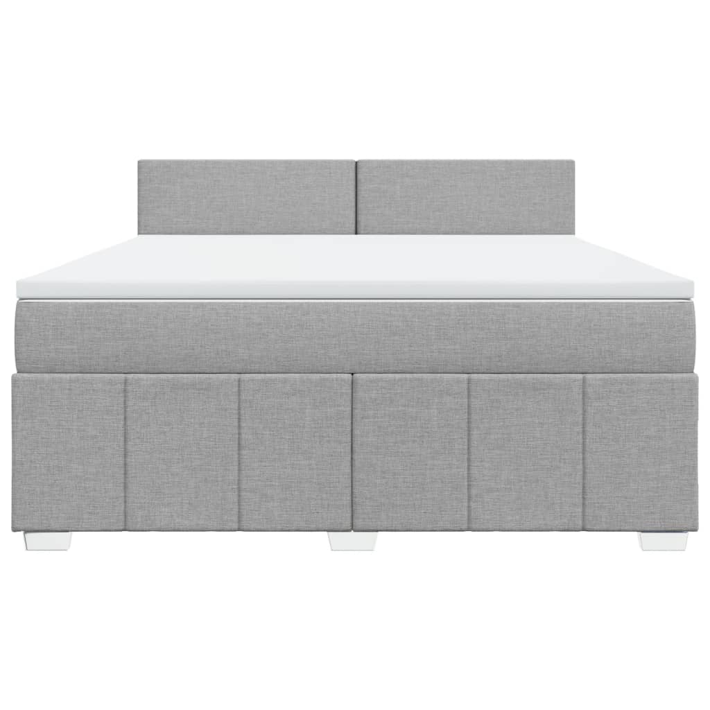 Pat continental, gri deschis, 180x200 cm, material textil GartenMobel Dekor