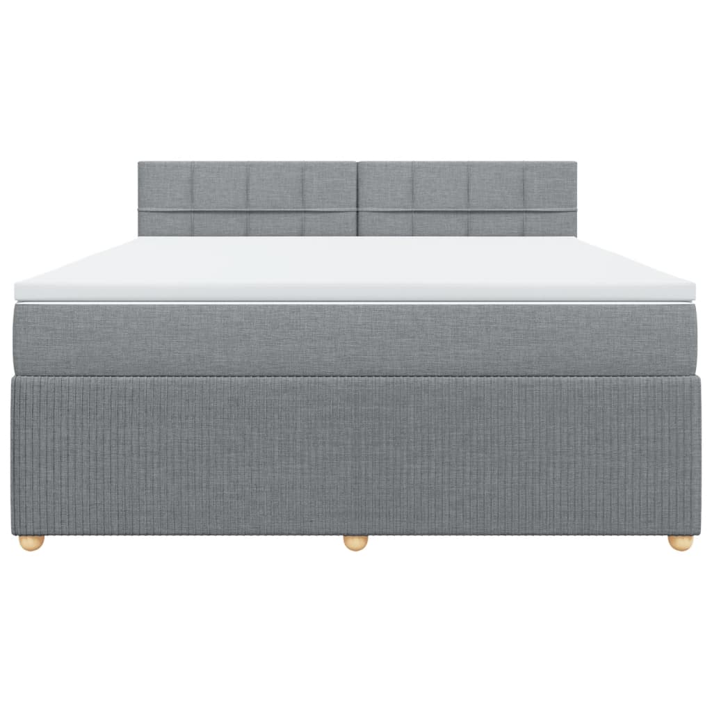 Pat continental, gri deschis, 180x200 cm, material textil GartenMobel Dekor