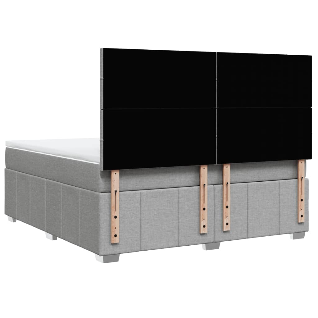 Pat continental, gri deschis, 180x200 cm, material textil GartenMobel Dekor