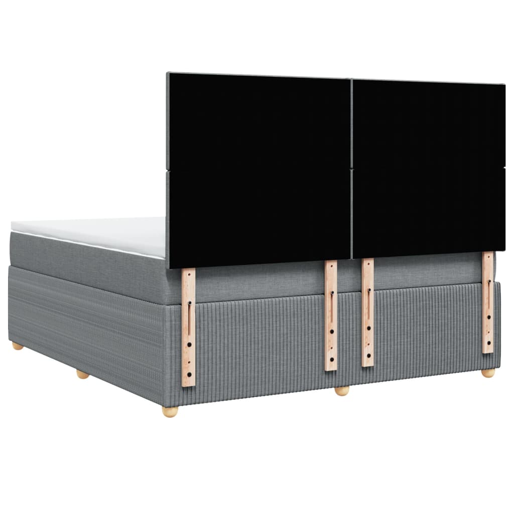 Pat continental, gri deschis, 180x200 cm, material textil GartenMobel Dekor