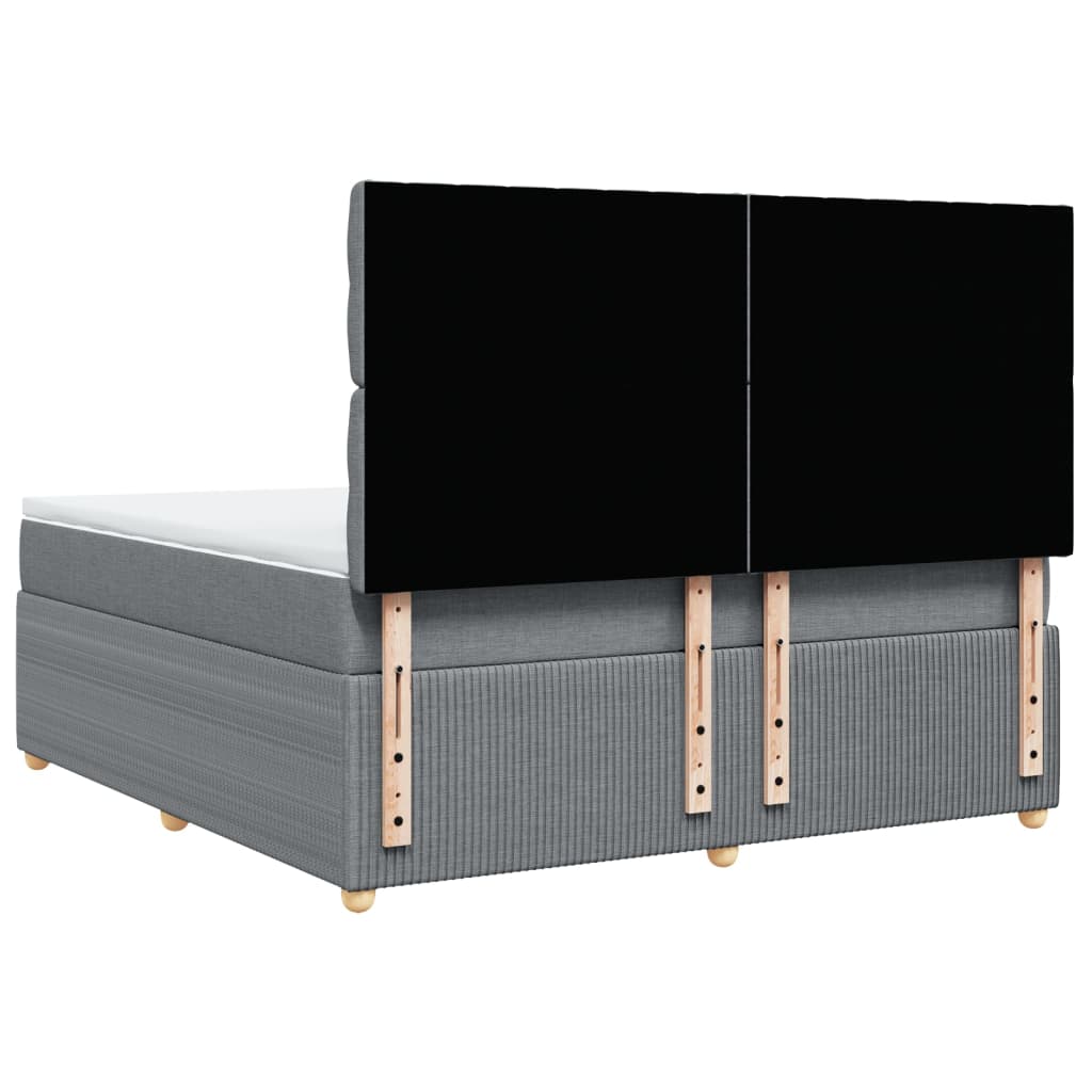 Pat continental, gri deschis, 180x200 cm, material textil GartenMobel Dekor