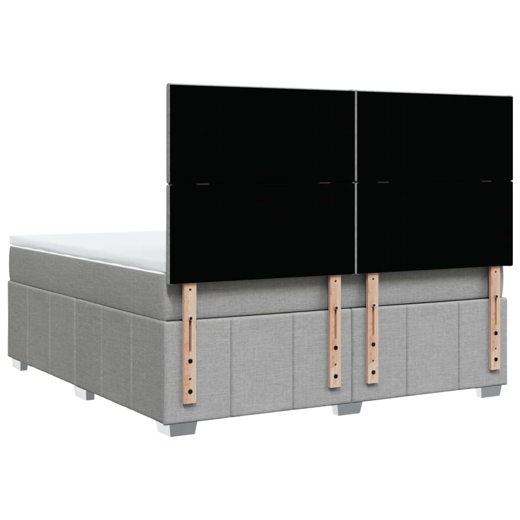 Pat continental, gri deschis, 180x200 cm, material textil GartenMobel Dekor