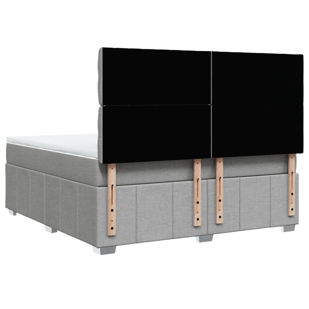 Pat continental, gri deschis, 180x200 cm, material textil GartenMobel Dekor