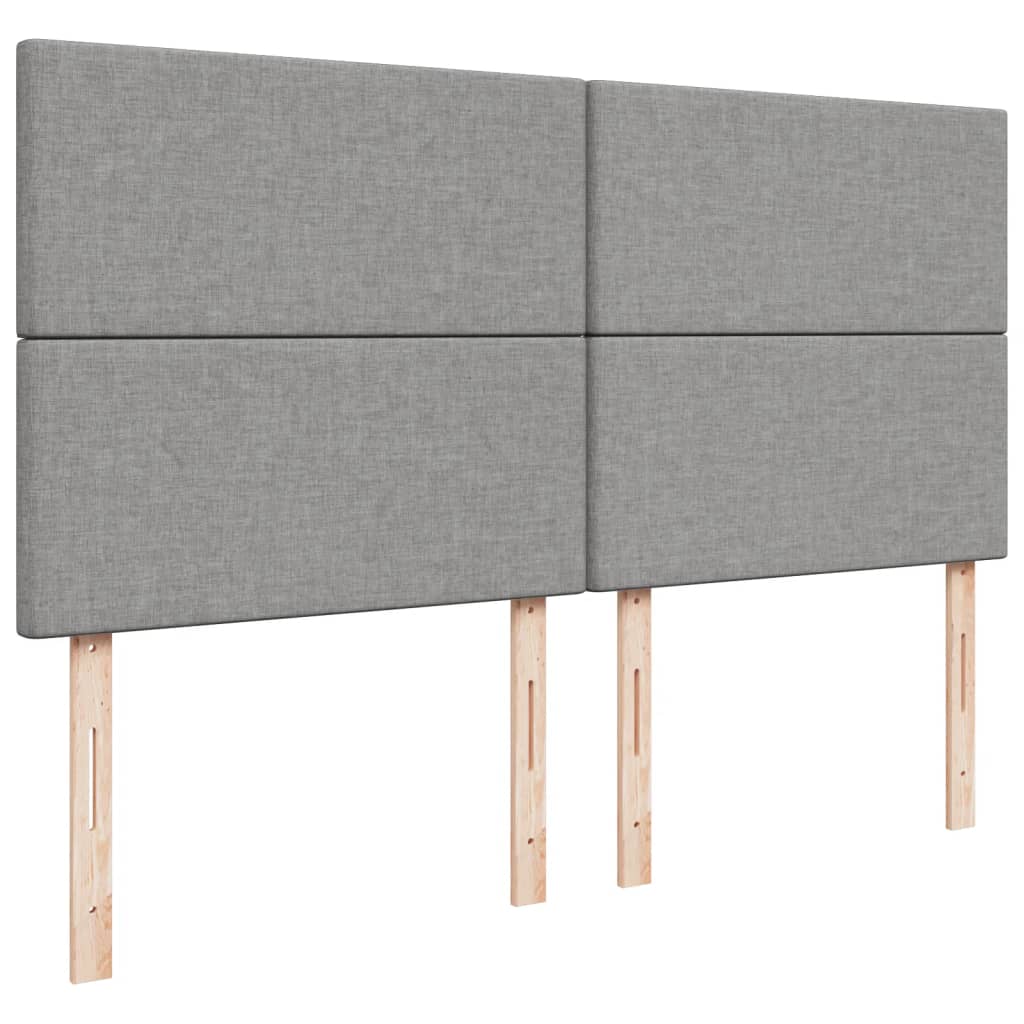 Pat continental, gri deschis, 180x200 cm, material textil GartenMobel Dekor