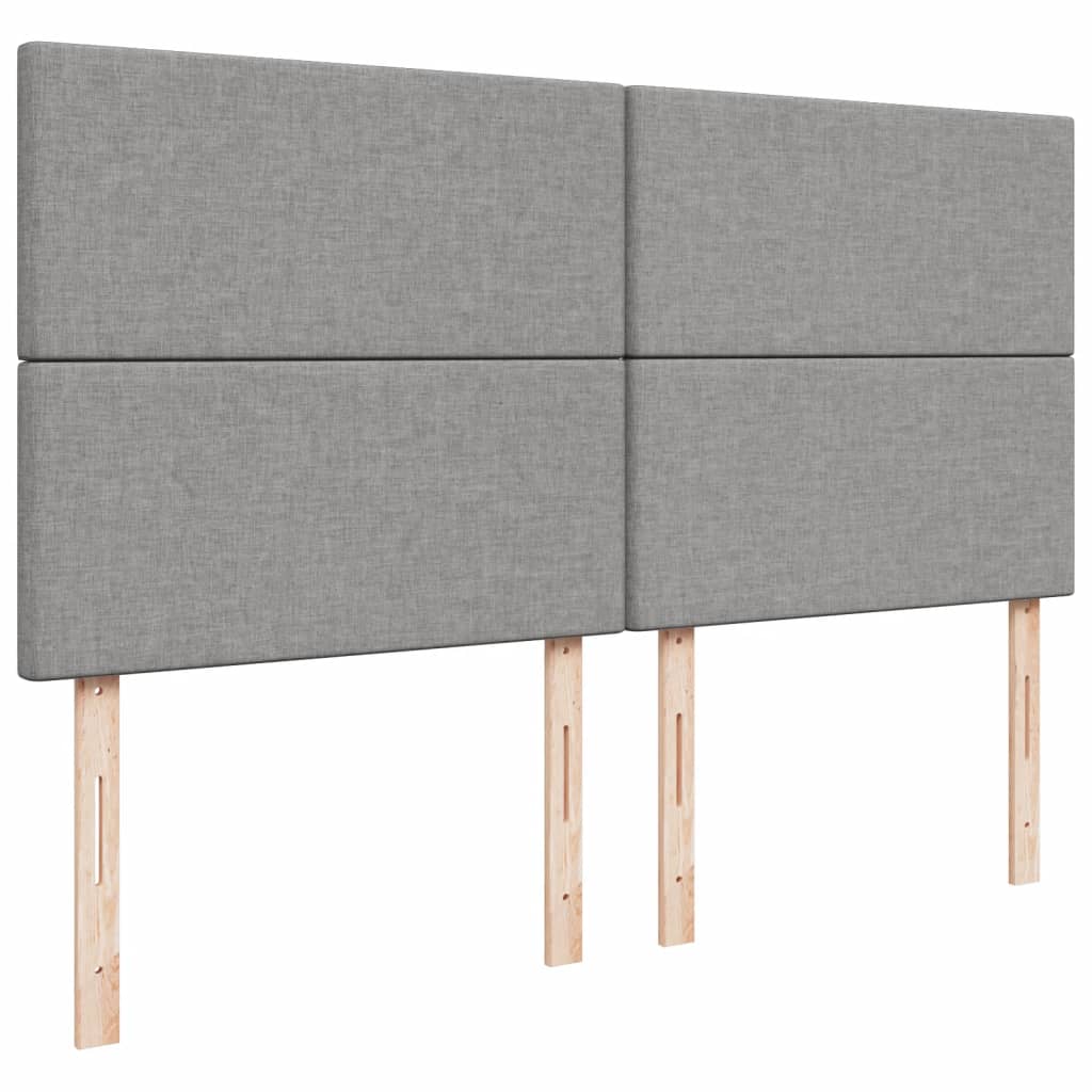 Pat continental, gri deschis, 180x200 cm, material textil GartenMobel Dekor