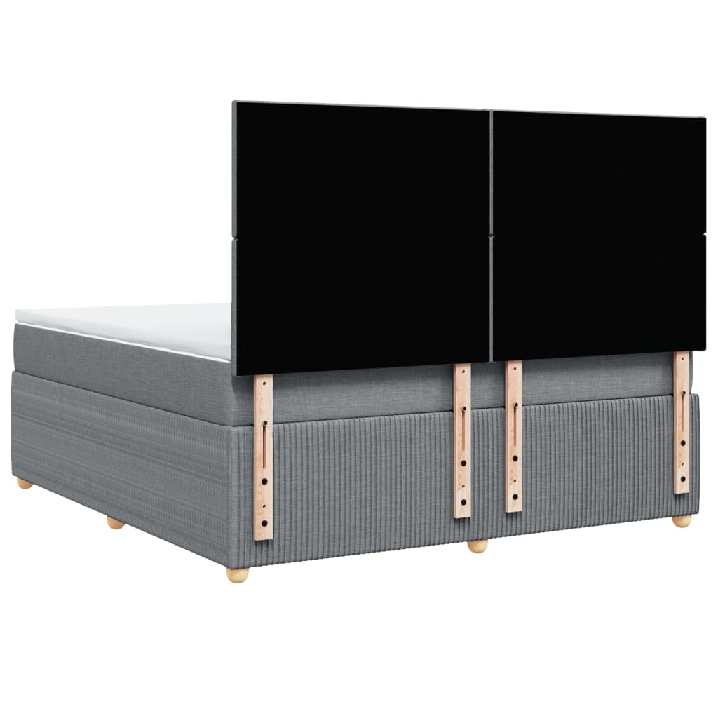 Pat continental, gri deschis, 180x200 cm, material textil GartenMobel Dekor