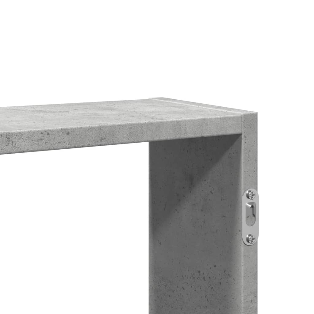 Raft de perete, gri beton, 99x15x60 cm, lemn prelucrat GartenMobel Dekor