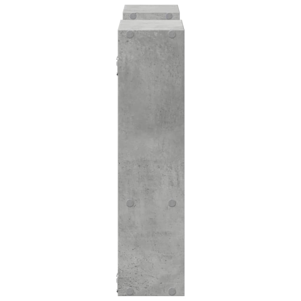 Raft de perete, gri beton, 99x15x60 cm, lemn prelucrat GartenMobel Dekor