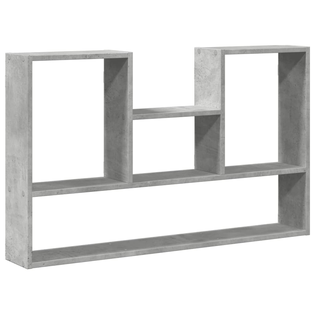 Raft de perete, gri beton, 99x15x60 cm, lemn prelucrat GartenMobel Dekor