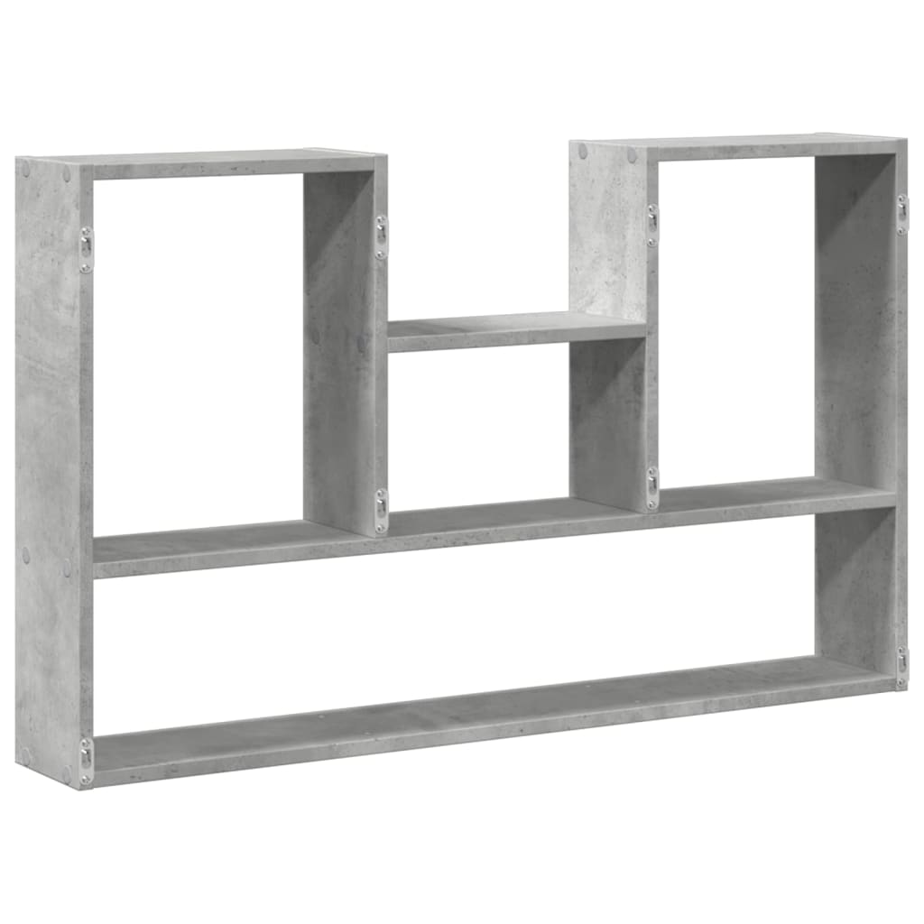 Raft de perete, gri beton, 99x15x60 cm, lemn prelucrat GartenMobel Dekor