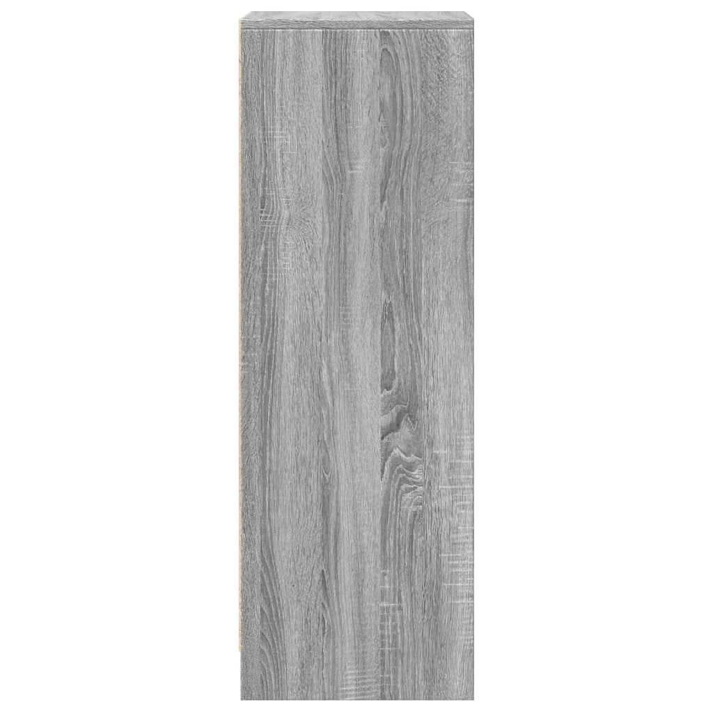 Dulap cu LED, gri sonoma, 42,5x34x100 cm, lemn prelucrat GartenMobel Dekor