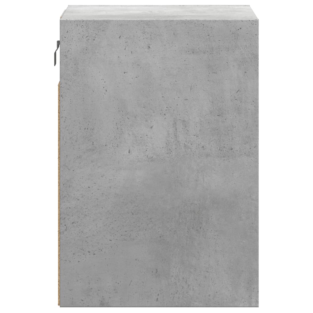 Comode TV de perete cu lumini LED 2 buc. gri beton 41x31x45 cm GartenMobel Dekor