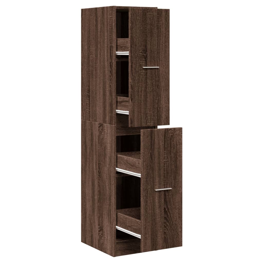 Dulap de farmacie, stejar maro, 30x41x144,5 cm, lemn prelucrat GartenMobel Dekor