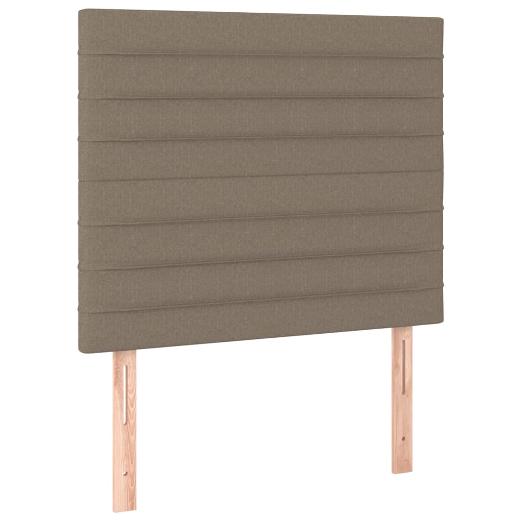 Tăblii de pat, 2 buc, gri taupe, 80x5x78/88 cm, textil GartenMobel Dekor