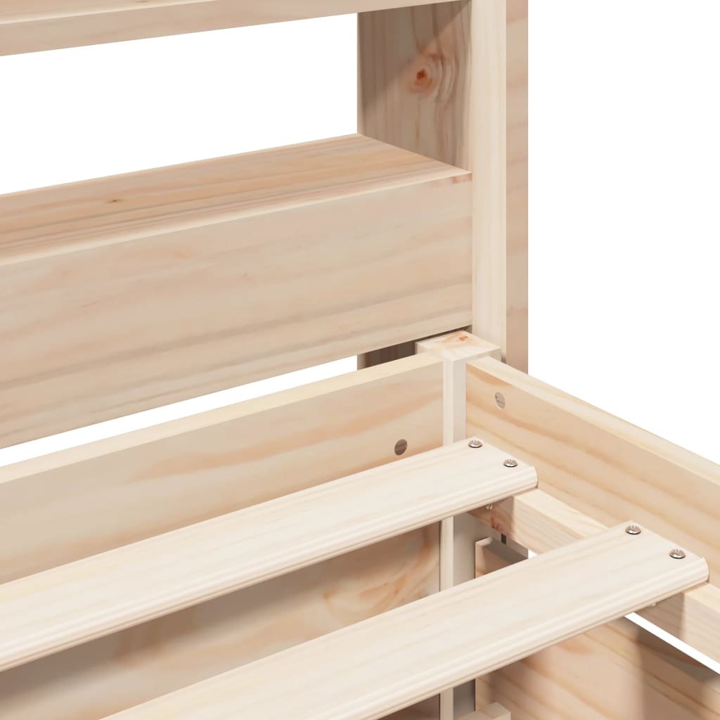 Cadru de pat fără saltea, 140x200 cm, lemn masiv pin GartenMobel Dekor