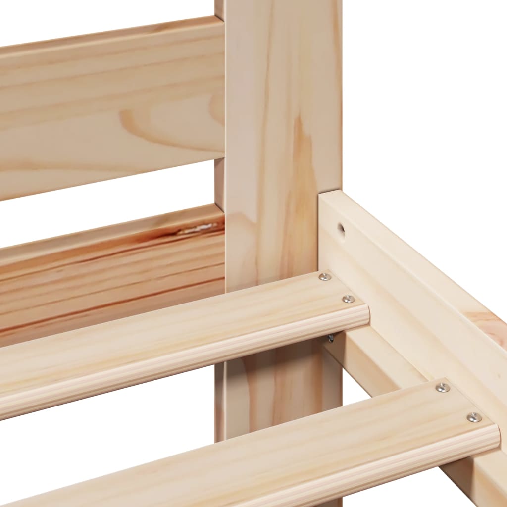 Cadru de pat fără saltea, 150x200 cm, lemn masiv pin GartenMobel Dekor