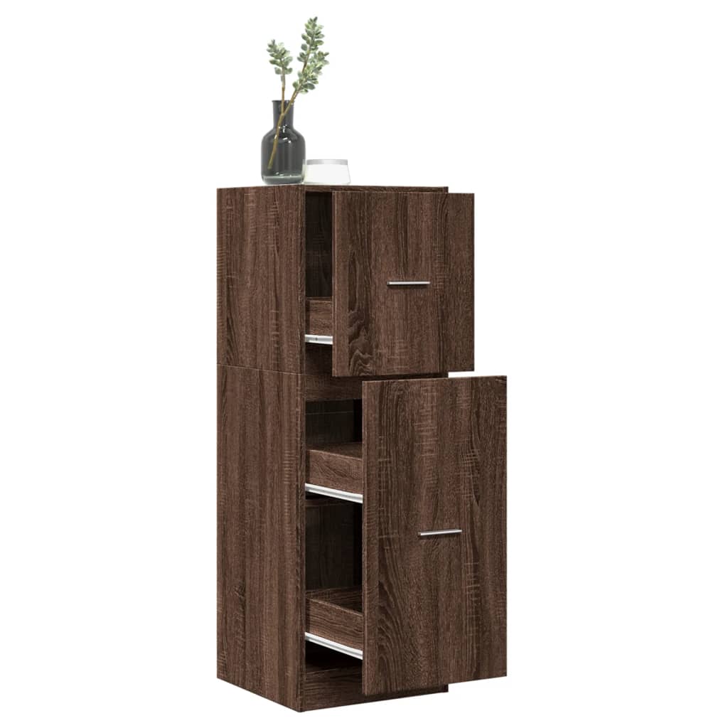 Dulap de farmacie, stejar maro, 40x41x118 cm, lemn prelucrat GartenMobel Dekor
