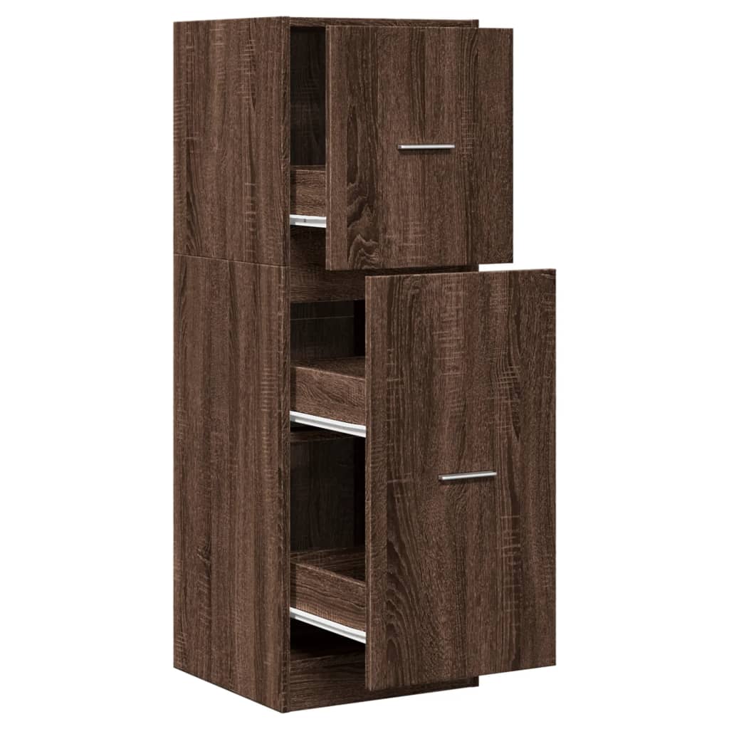 Dulap de farmacie, stejar maro, 40x41x118 cm, lemn prelucrat GartenMobel Dekor