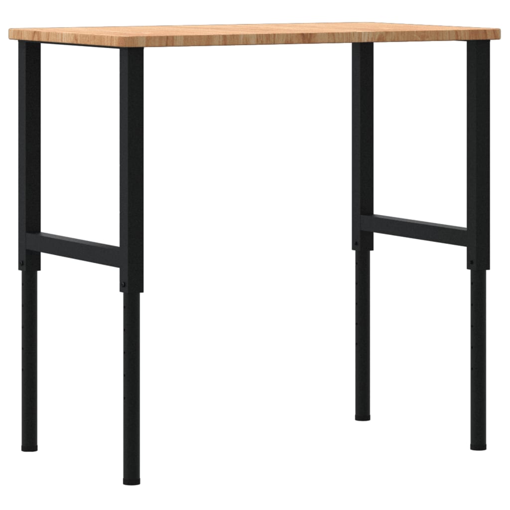 Banc lucru maro 100x60x(71,5-98)cm lemn masiv stejar dreptunghi GartenMobel Dekor