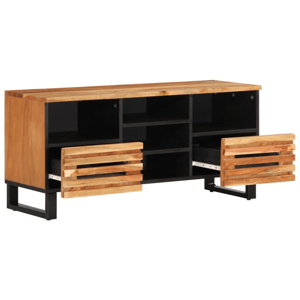 Dulap TV, 100x34x46 cm, lemn masiv de acacia GartenMobel Dekor