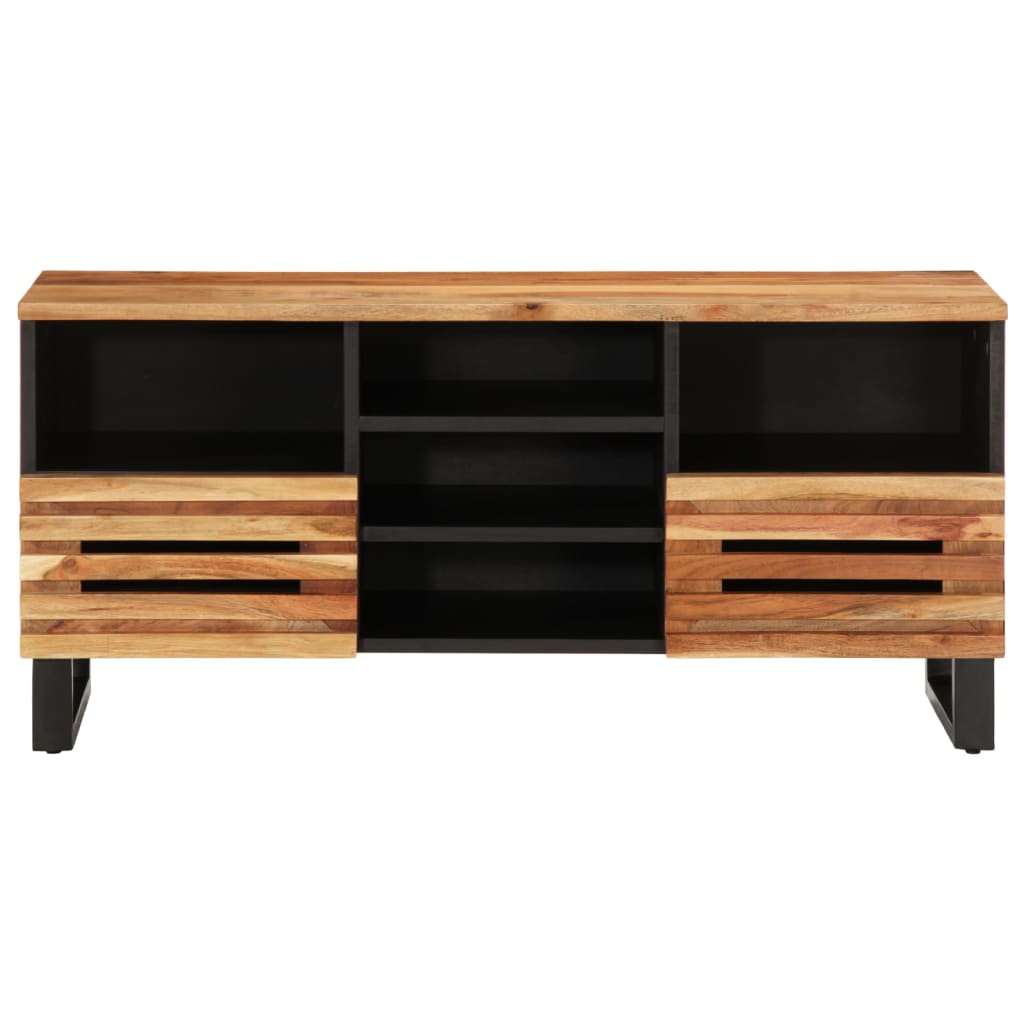 Dulap TV, 100x34x46 cm, lemn masiv de acacia GartenMobel Dekor