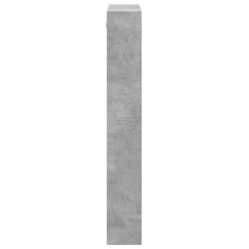 Dulap de perete, gri beton, 50x15x100 cm, lemn prelucrat GartenMobel Dekor