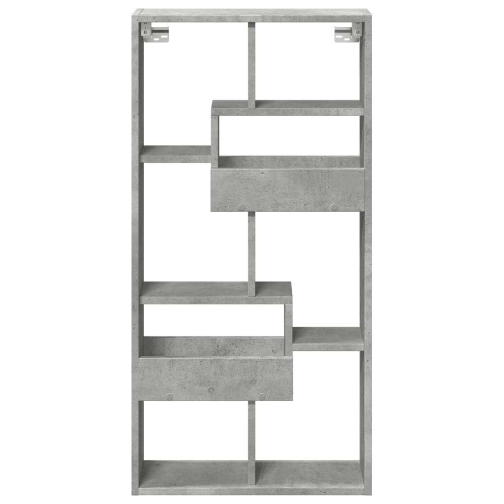 Dulap de perete, gri beton, 50x15x100 cm, lemn prelucrat GartenMobel Dekor