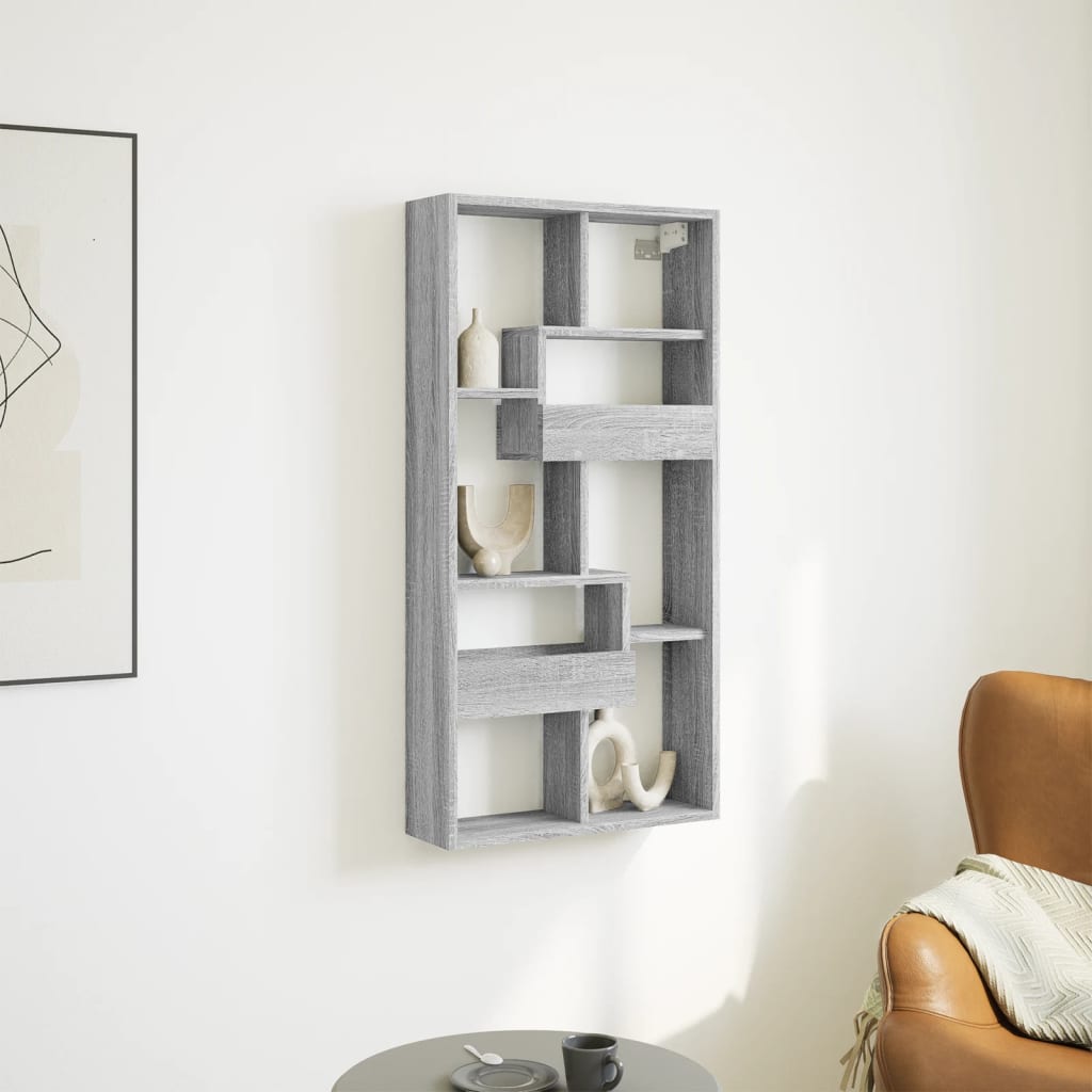 Dulap de perete, gri sonoma, 50x15x100 cm, lemn prelucrat GartenMobel Dekor