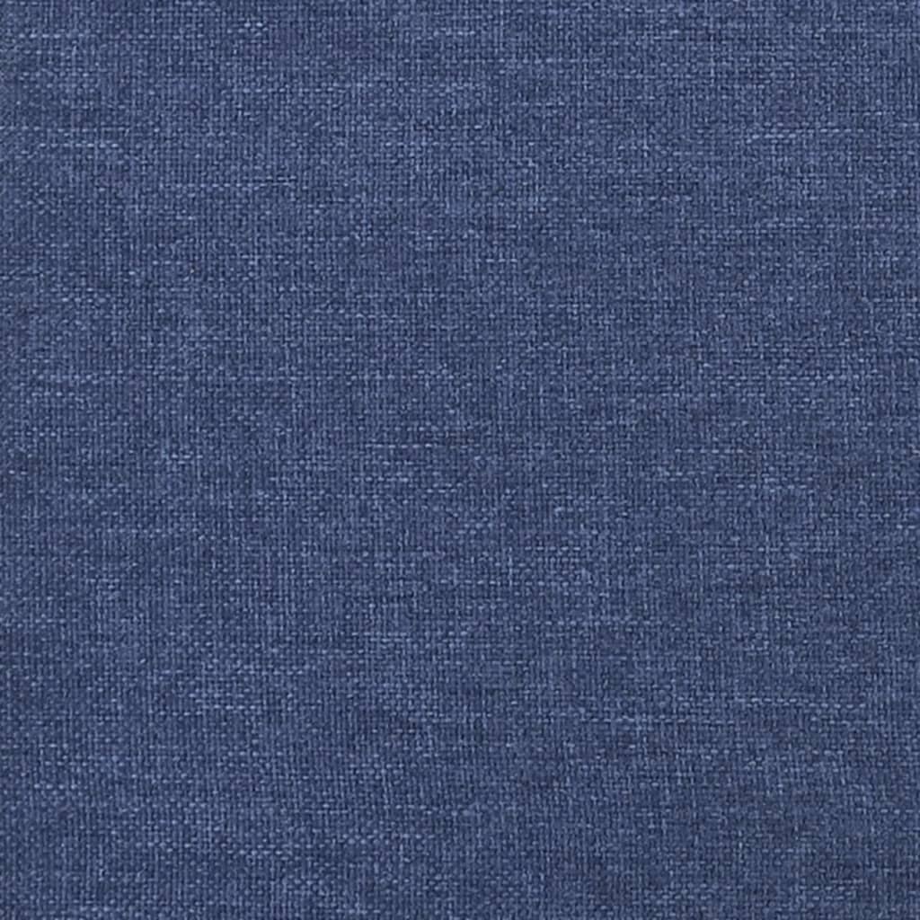 Pat box spring cu saltea, albastru, 120x190 cm, material textil GartenMobel Dekor