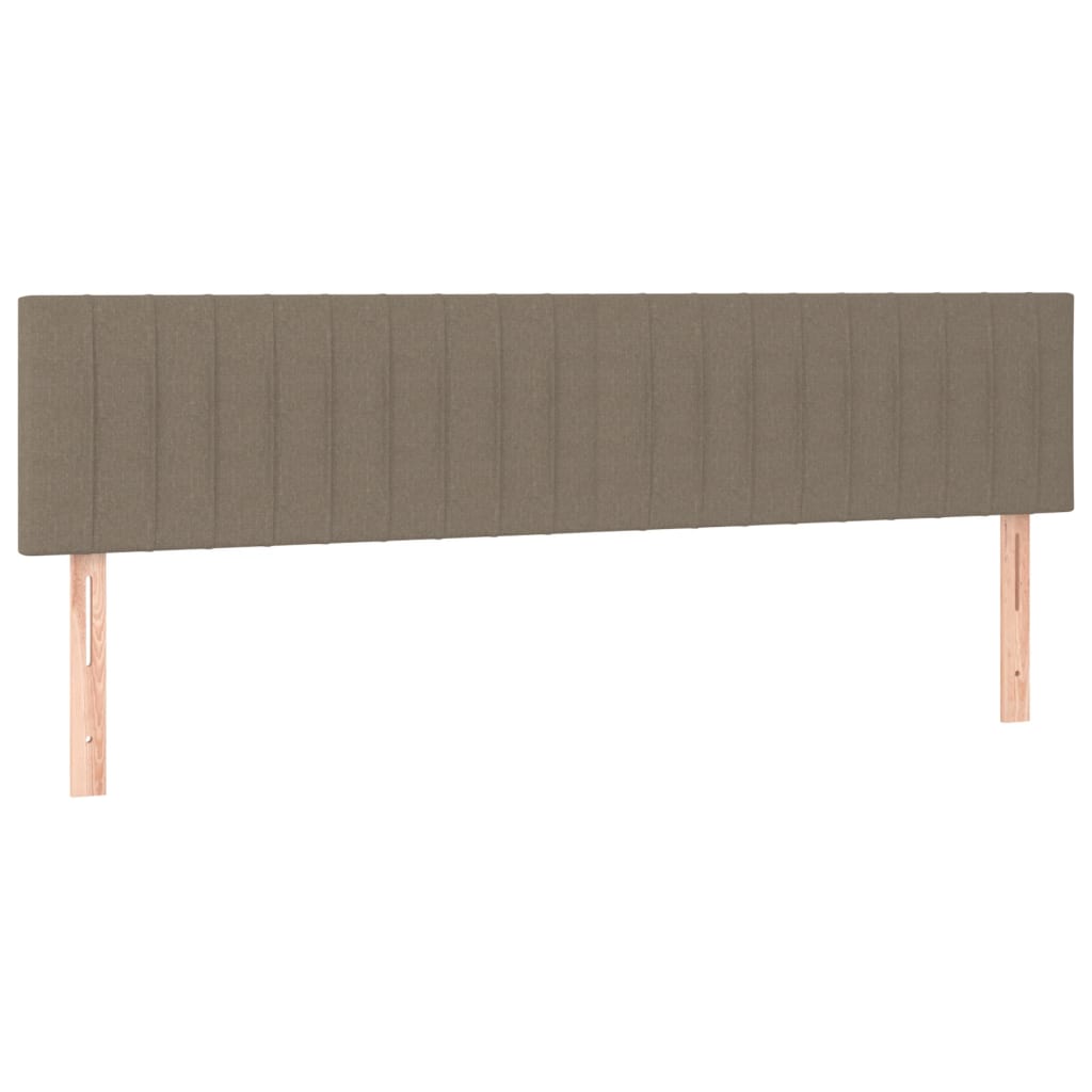 Pat box spring cu saltea, taupe, 120x190 cm material textil GartenMobel Dekor