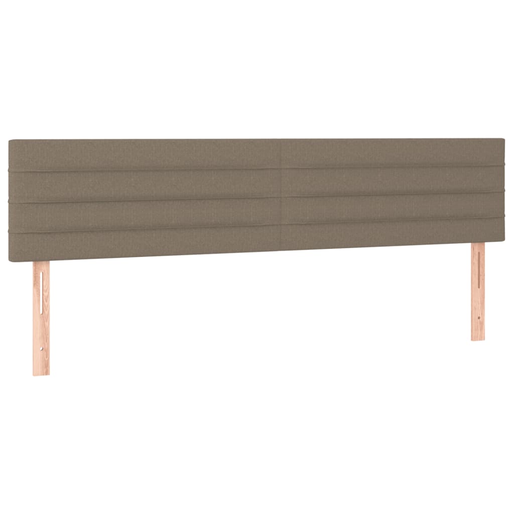 Pat box spring cu saltea, taupe, 120x190 cm material textil GartenMobel Dekor