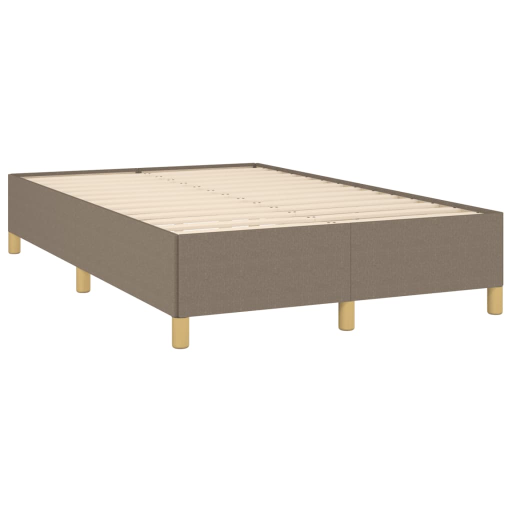 Pat box spring cu saltea, taupe, 120x190 cm material textil GartenMobel Dekor