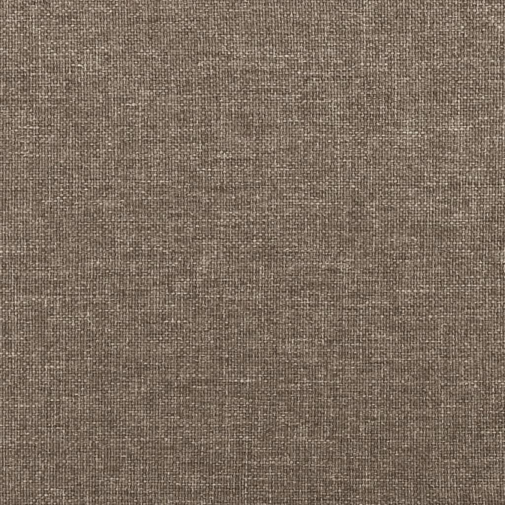 Pat cu arcuri, saltea și LED, gri taupe, 120x190 cm, textil GartenMobel Dekor