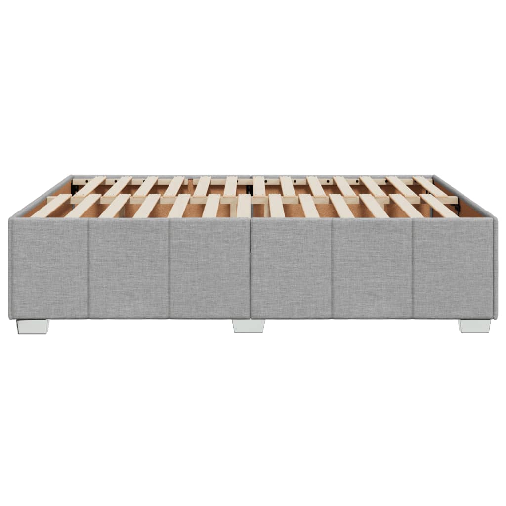 Cadru de pat fără saltea, gri deschis, 140x200 cm, textil GartenMobel Dekor