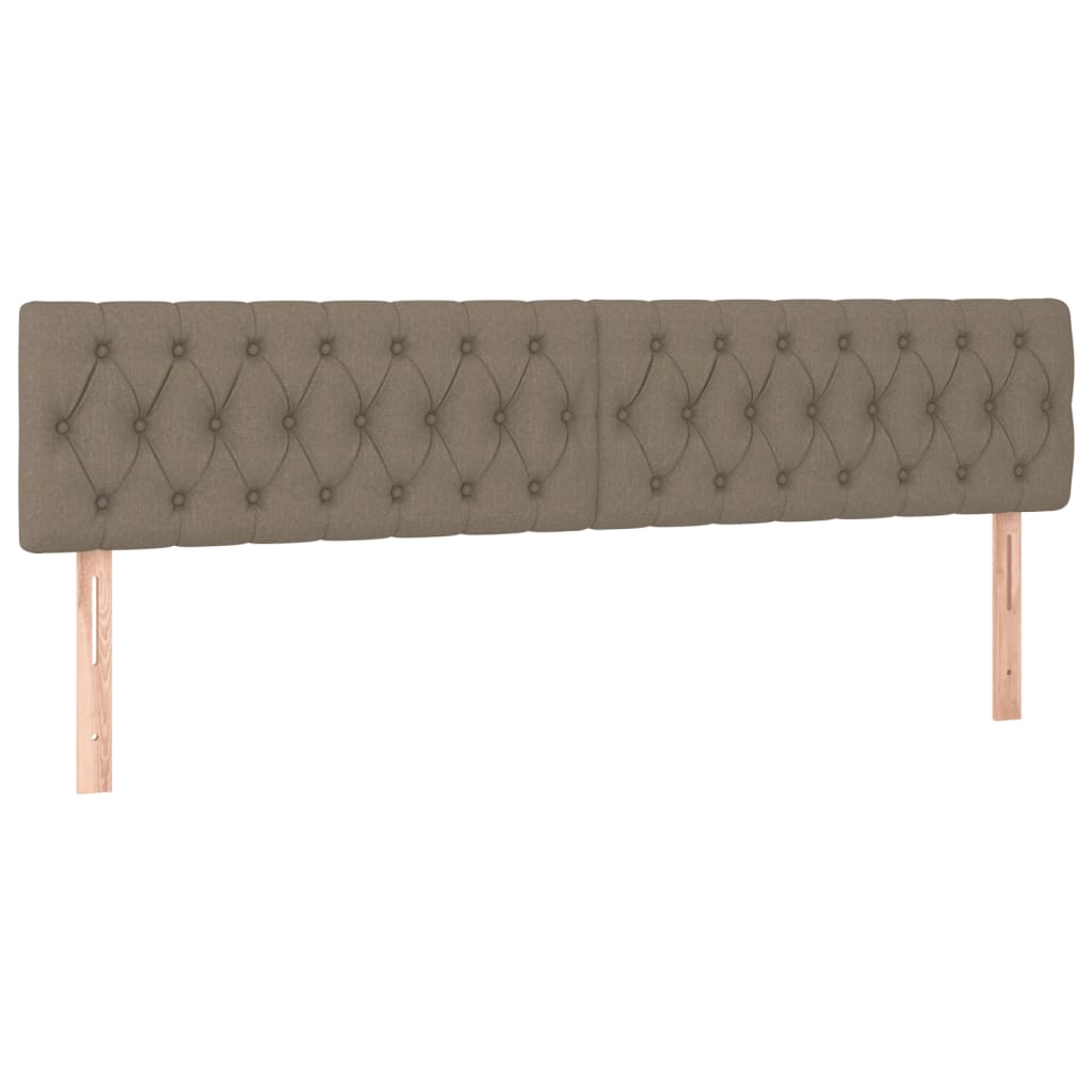 Pat box spring cu saltea, taupe, 120x190 cm material textil GartenMobel Dekor