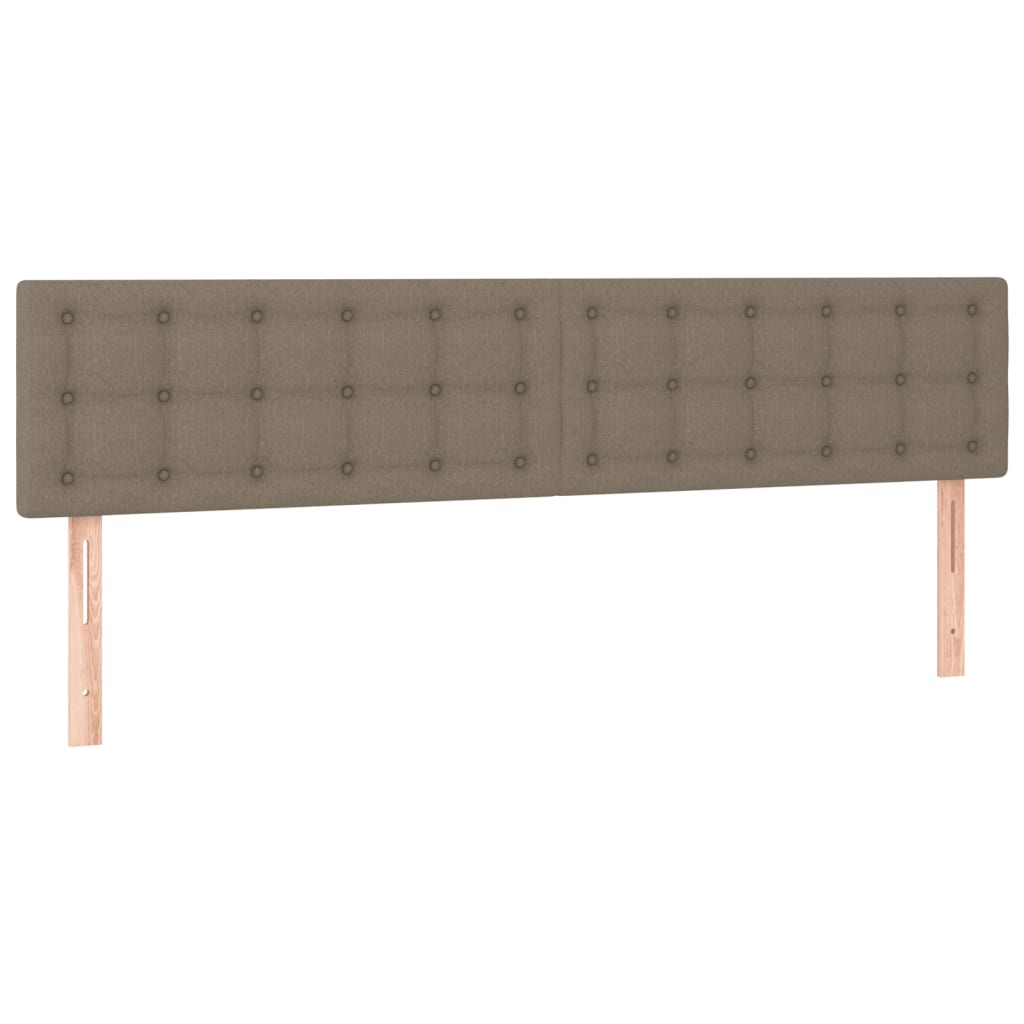 Pat box spring cu saltea, taupe, 120x190 cm material textil GartenMobel Dekor
