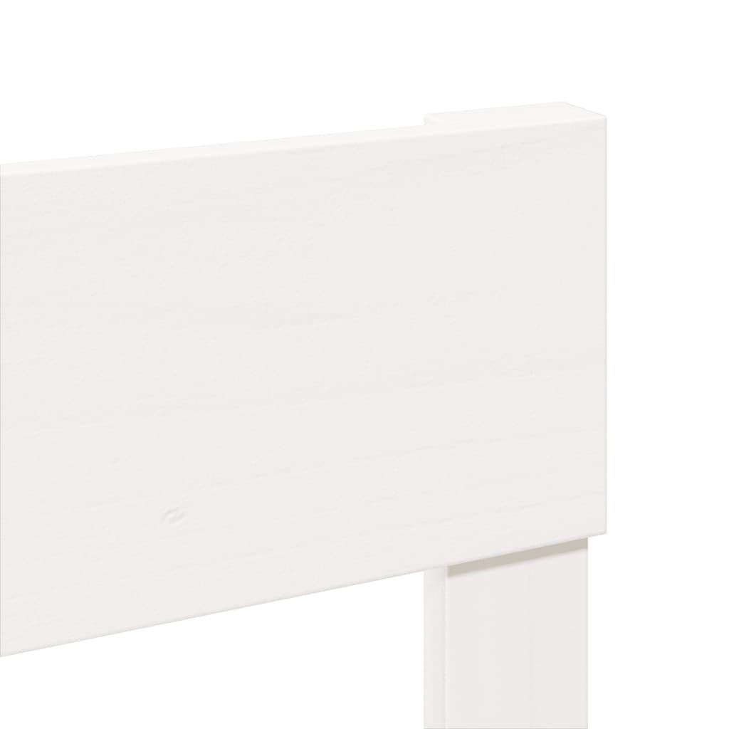 Cadru de pat fără saltea, alb, 160x200 cm, lemn masiv pin GartenMobel Dekor