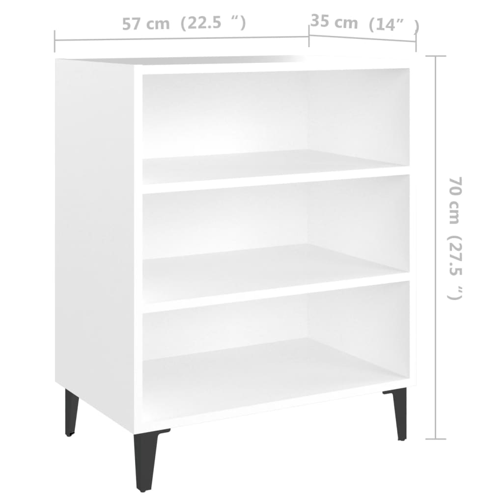 Servantă, alb, 57x35x70 cm, PAL GartenMobel Dekor