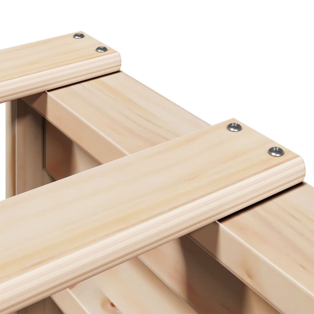 Cadru de pat fără saltea, 75x190 cm, lemn masiv de pin GartenMobel Dekor