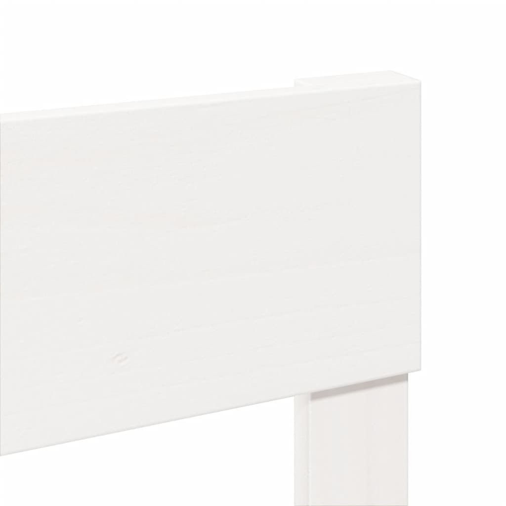 Cadru de pat fără saltea, alb, 90x200 cm, lemn masiv pin GartenMobel Dekor