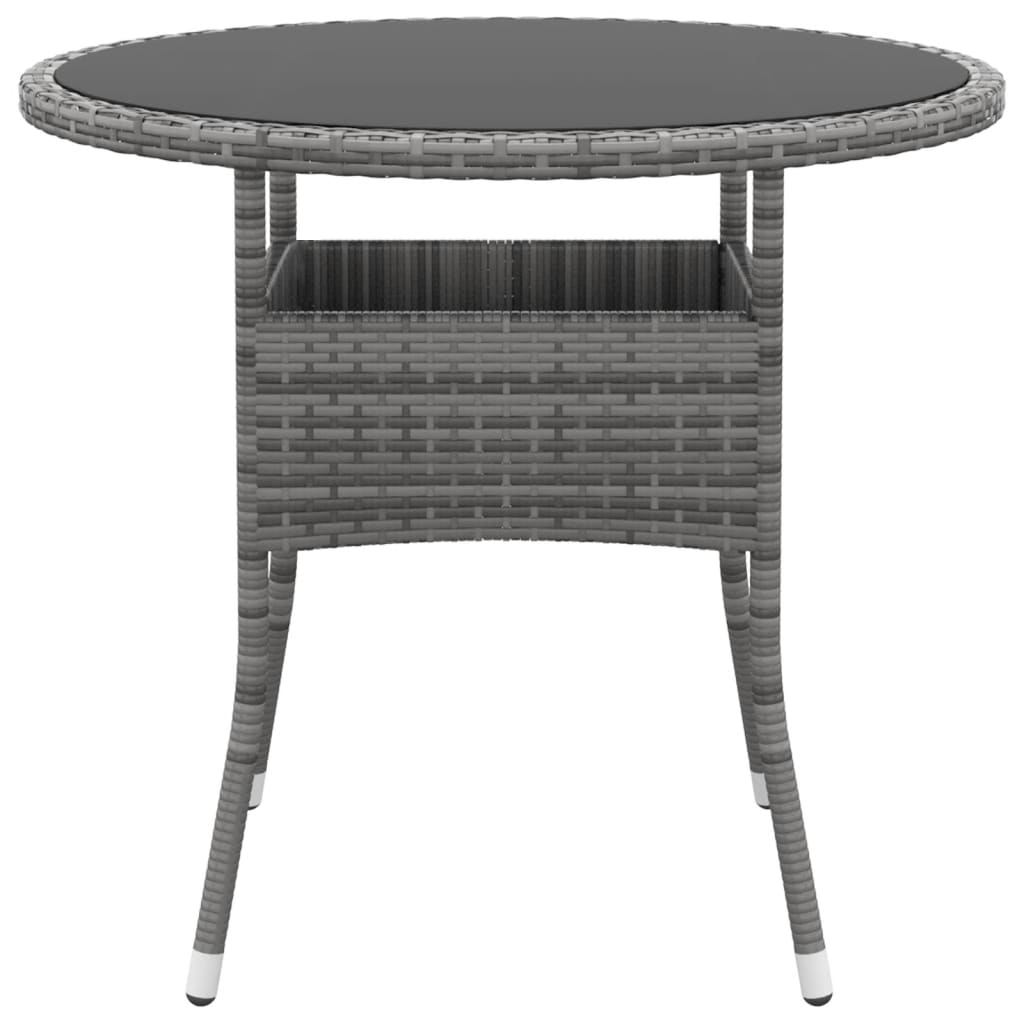 Set mobilier de grădină, 3 piese, gri, poliratan GartenMobel Dekor