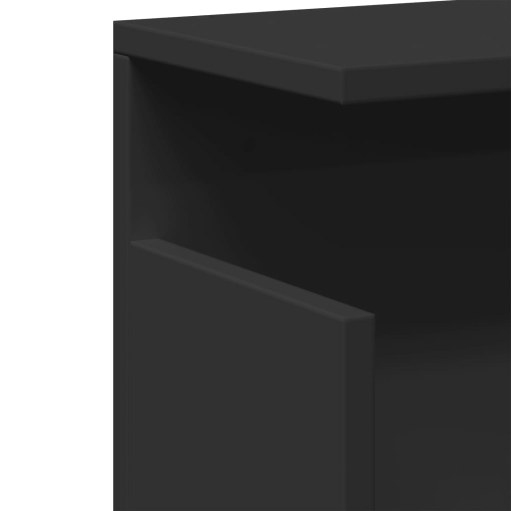 Dulap de perete, negru, 60x20x30 cm, lemn prelucrat GartenMobel Dekor