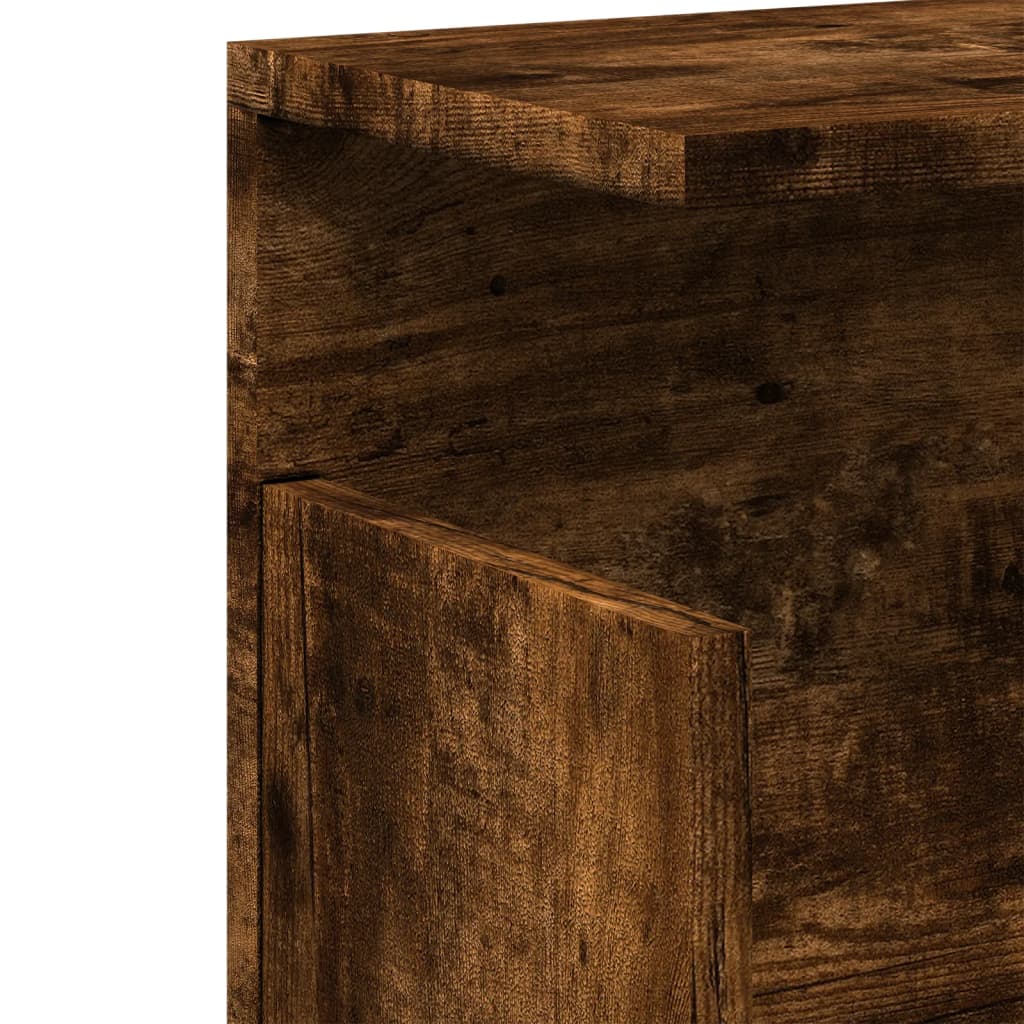 Dulap de perete, stejar fumuriu, 60x20x30 cm, lemn prelucrat GartenMobel Dekor