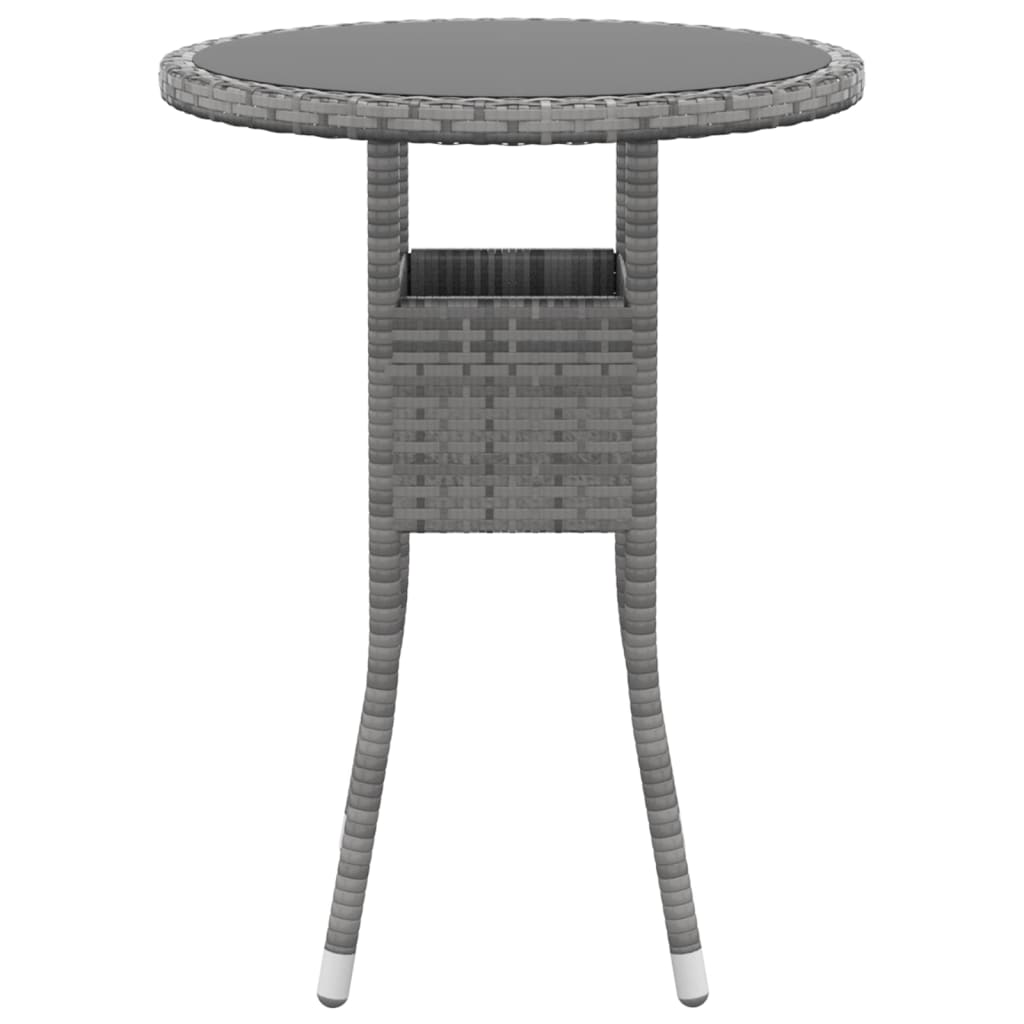 Set mobilier de grădină, 3 piese, gri, poliratan GartenMobel Dekor